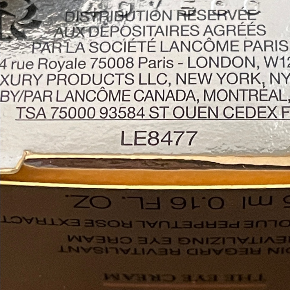 NWT Lancôme Absolue The Revitalizing Eye Cream Mini (5ml / 0.16 oz) - Picture 4 of 4
